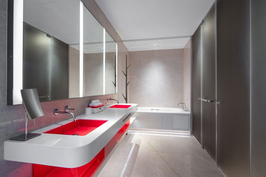 W Suzhou Hotel - Suzhou, China - Fabulous Room Bathroom Vanity