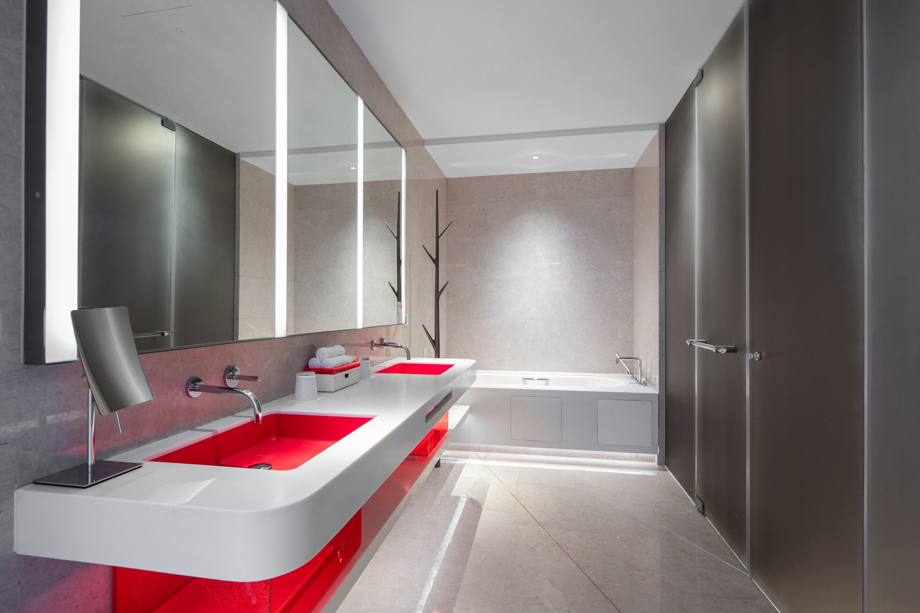W Suzhou Hotel – Suzhou, China – Fabulous Room Bathroom Vanity