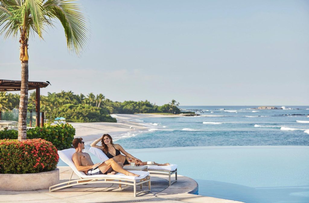 Four Seasons Resort Punta Mita - Nayarit, Mexico - Couple Ocean View Pool Deck