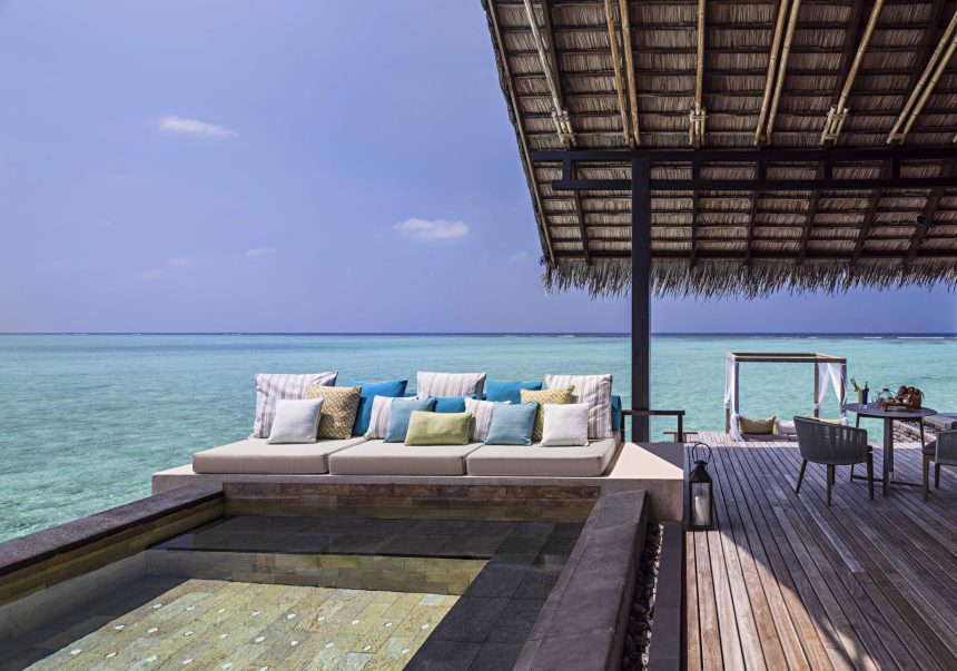 One&Only Reethi Rah Resort - North Male Atoll, Maldives - Overwater Villa Pool Deck Lounge