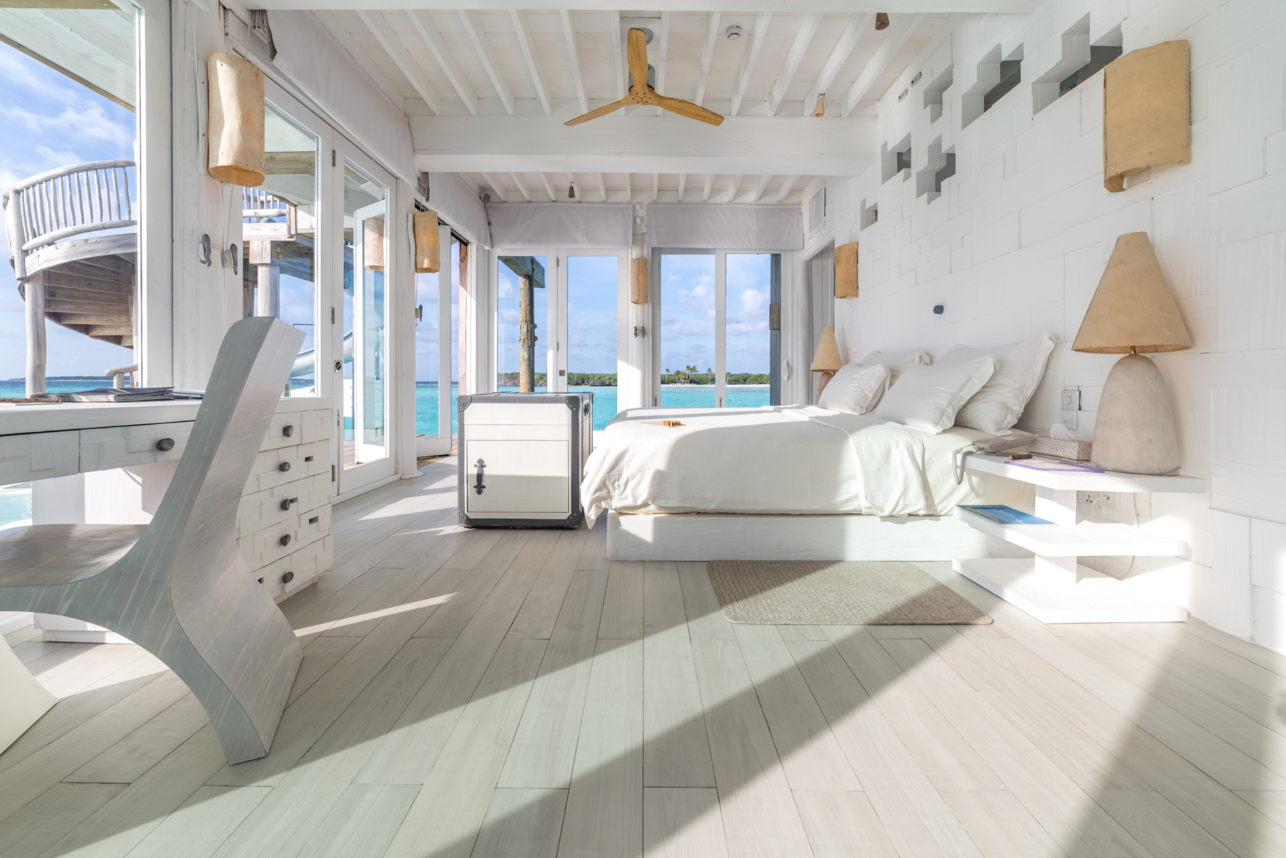 Soneva Jani Resort – Noonu Atoll, Medhufaru, Maldives – 3 Bedroom Water Reserve Villa with Slide Bedroom