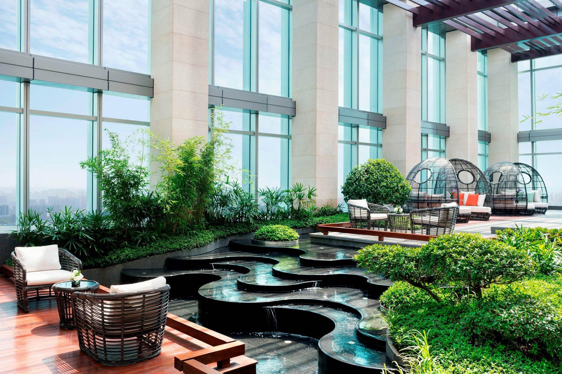 The St. Regis Changsha Hotel – Changsha, China – Cloud Garden Interior