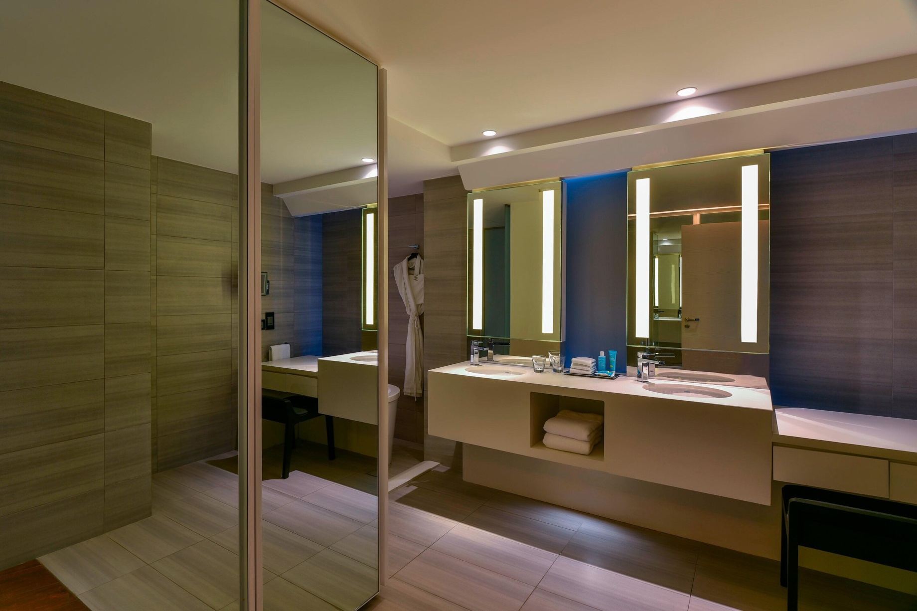 W Amman Hotel – Amman, Jordan – Cool Corner Bathroom Shower