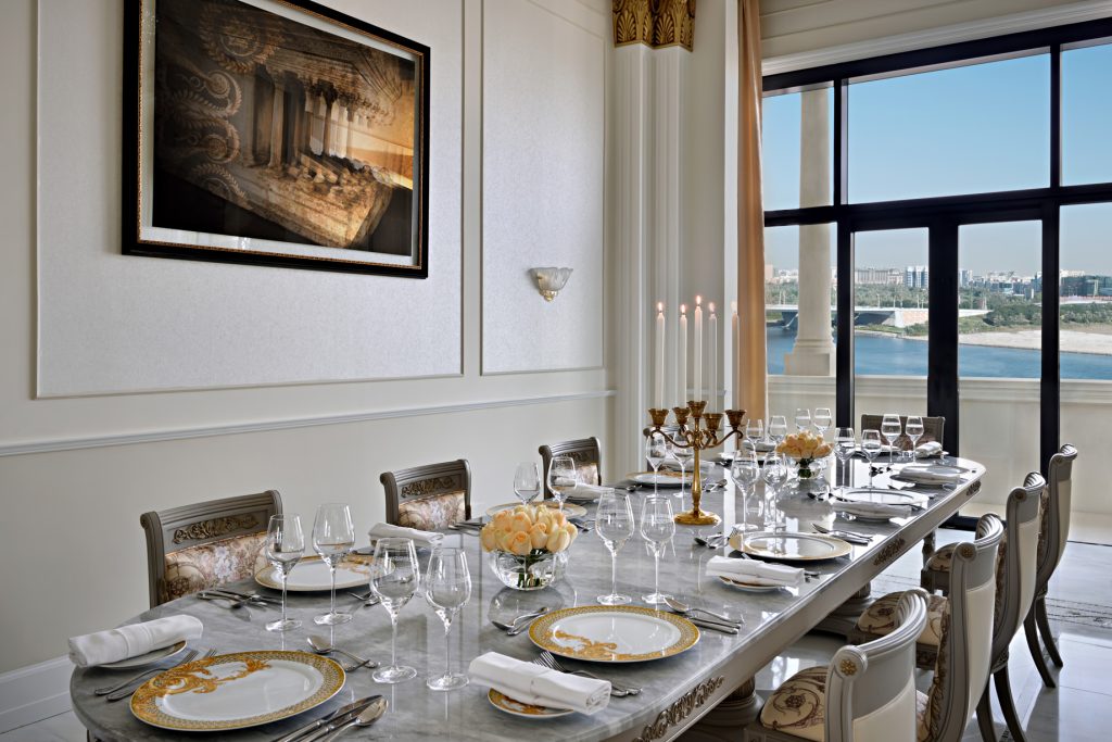Palazzo Versace Dubai Hotel - Jaddaf Waterfront, Dubai, UAE - Imperial Suite Dining Area
