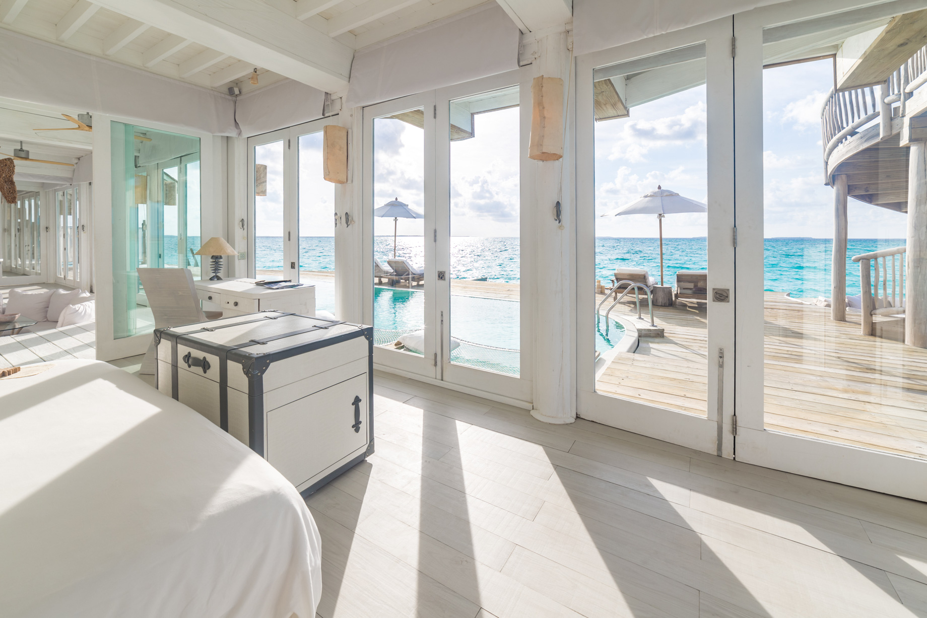 Soneva Jani Resort – Noonu Atoll, Medhufaru, Maldives – 3 Bedroom Water Reserve Villa with Slide Bedroom View