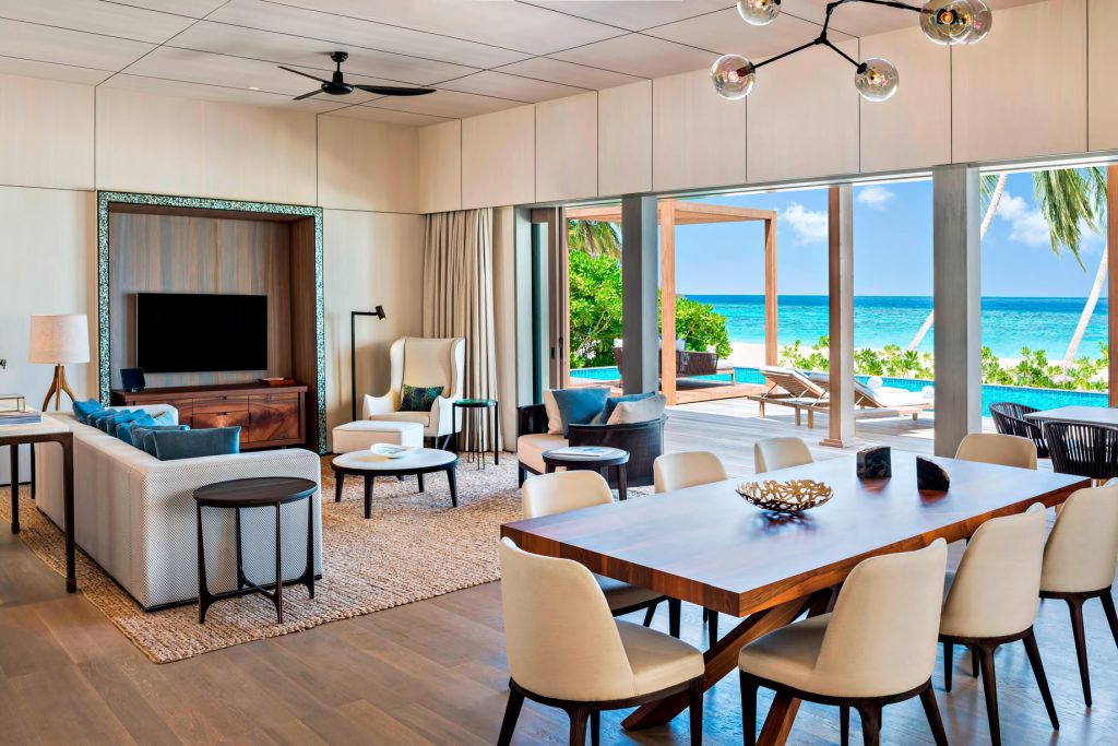 The St. Regis Maldives Vommuli Resort - Dhaalu Atoll, Maldives - Caroline Astor Estate Living Room