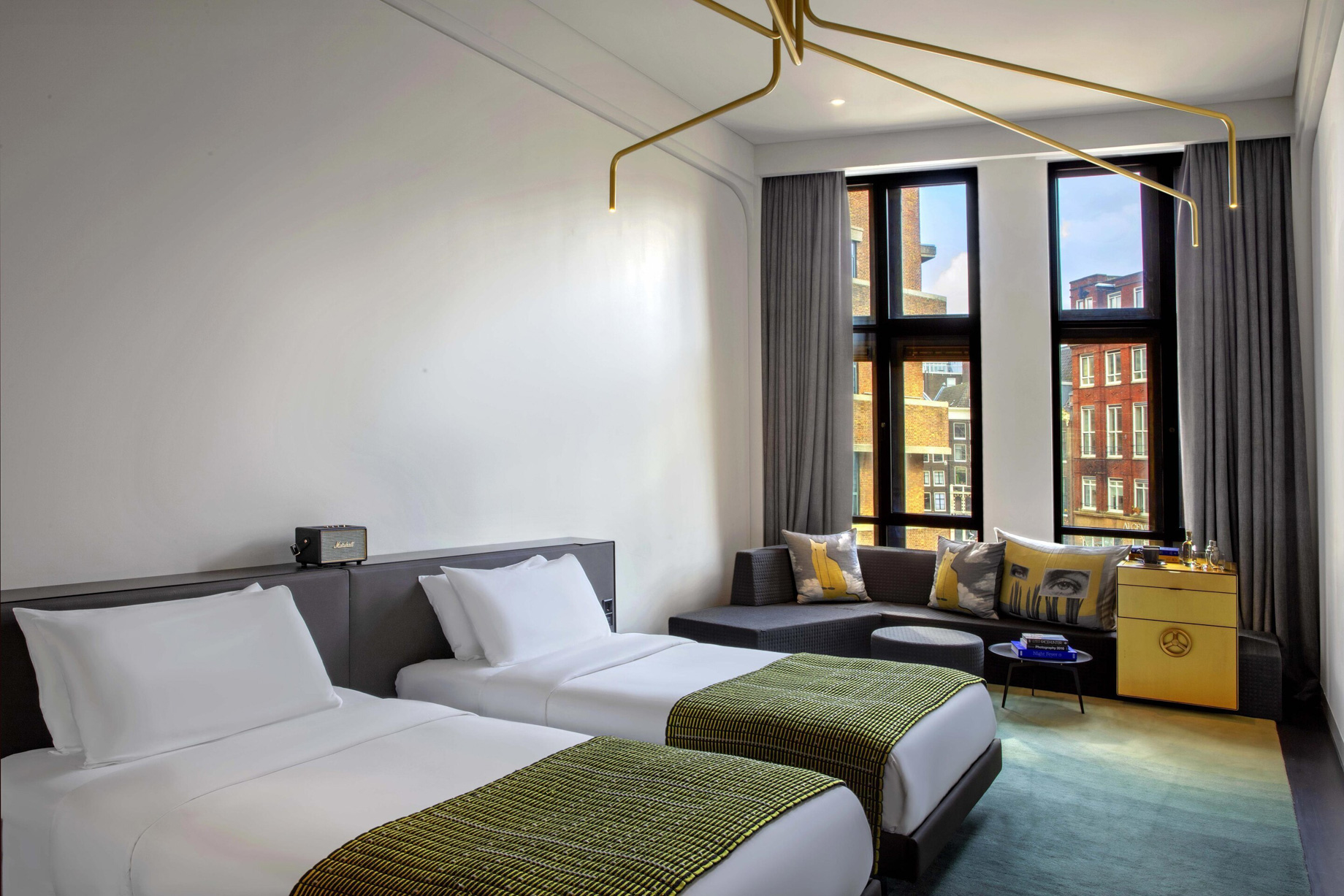 W Amsterdam Hotel – Amsterdam, Netherlands – Fabulous Bank Guest Room Twin