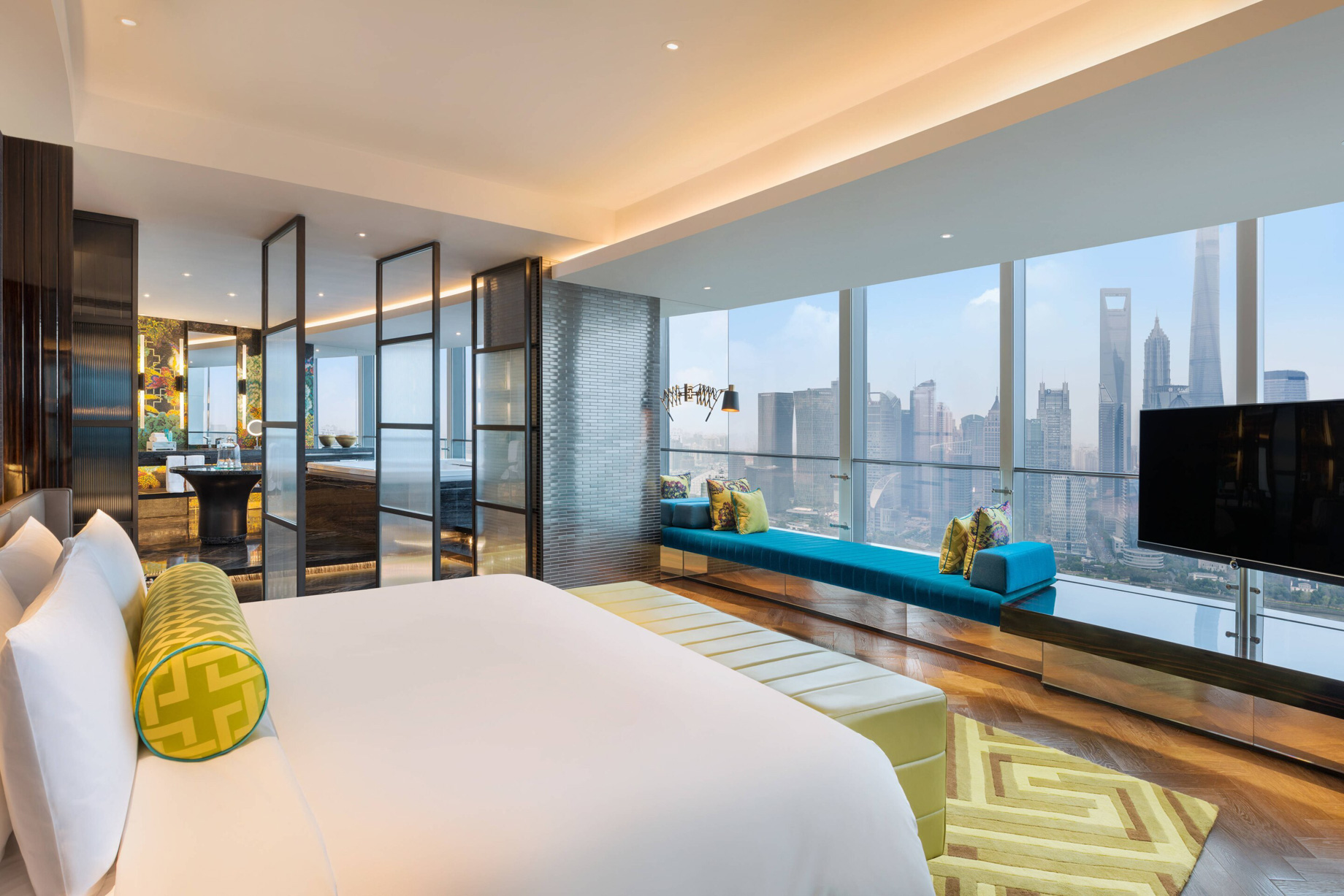 W Shanghai The Bund Hotel - Shanghai, China - Wow Suite Bedroom