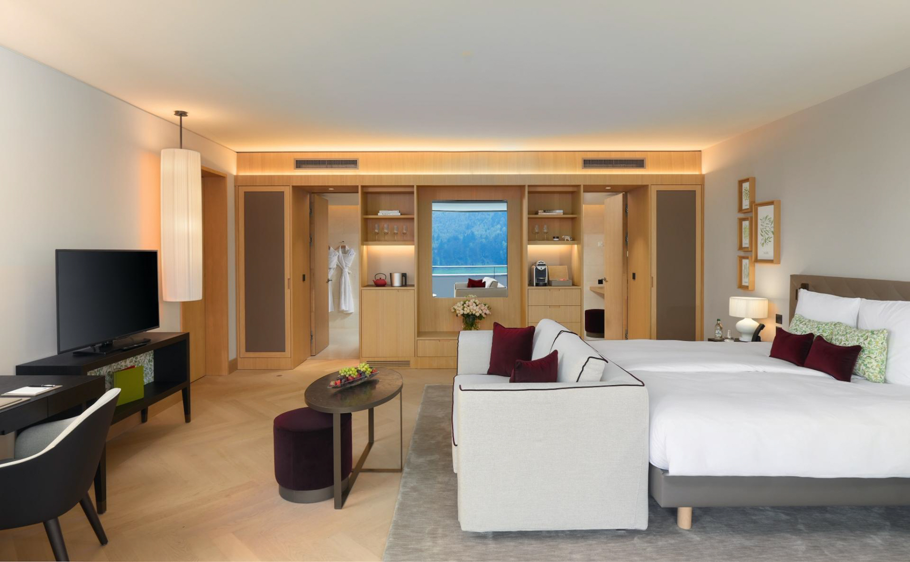 Waldhotel – Burgenstock Hotels & Resort – Obburgen, Switzerland – Deluxe Suite Bedroom