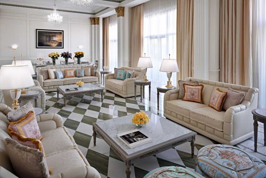 Palazzo Versace Dubai Hotel - Jaddaf Waterfront, Dubai, UAE - Imperial Suite Living Room