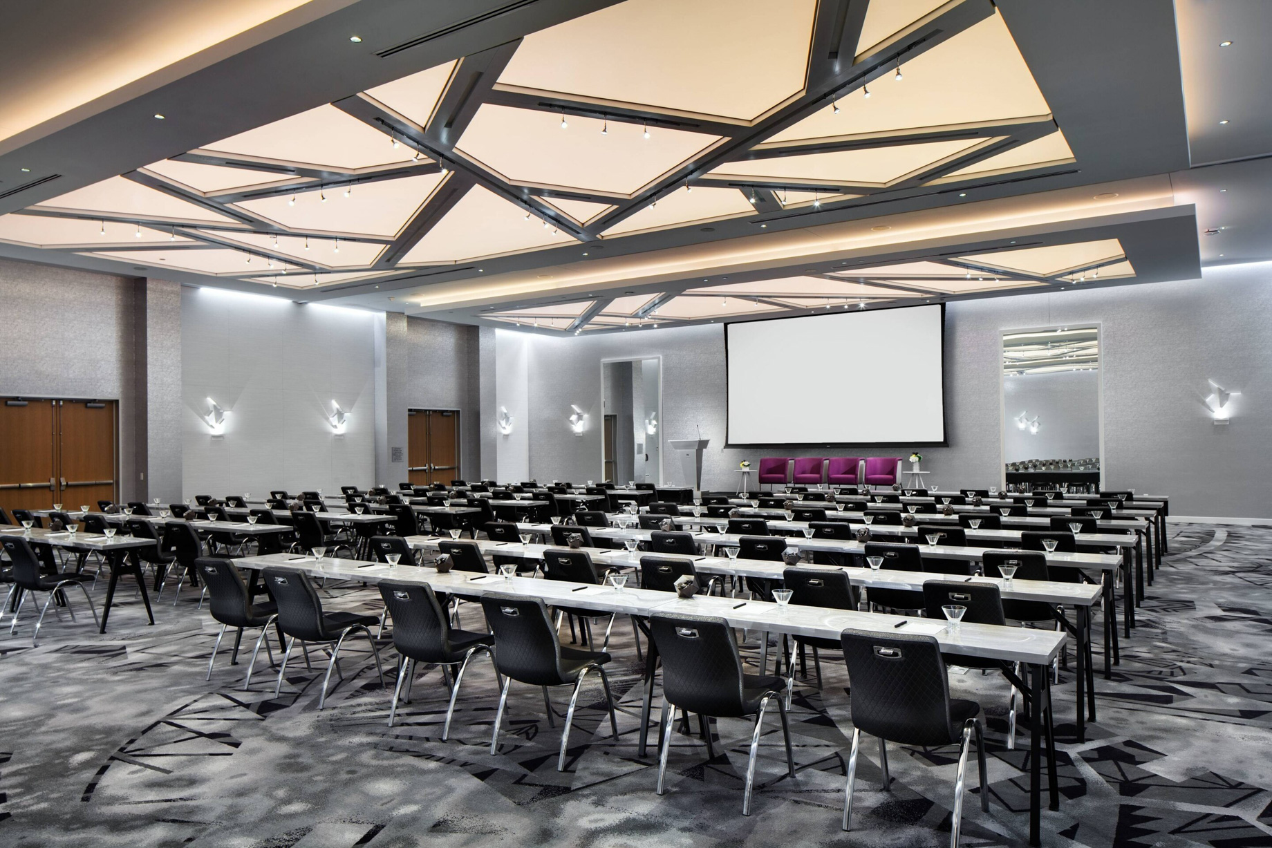 W Bellevue Hotel – Bellevue, WA, USA – Great Room Meeting Classroom Setup