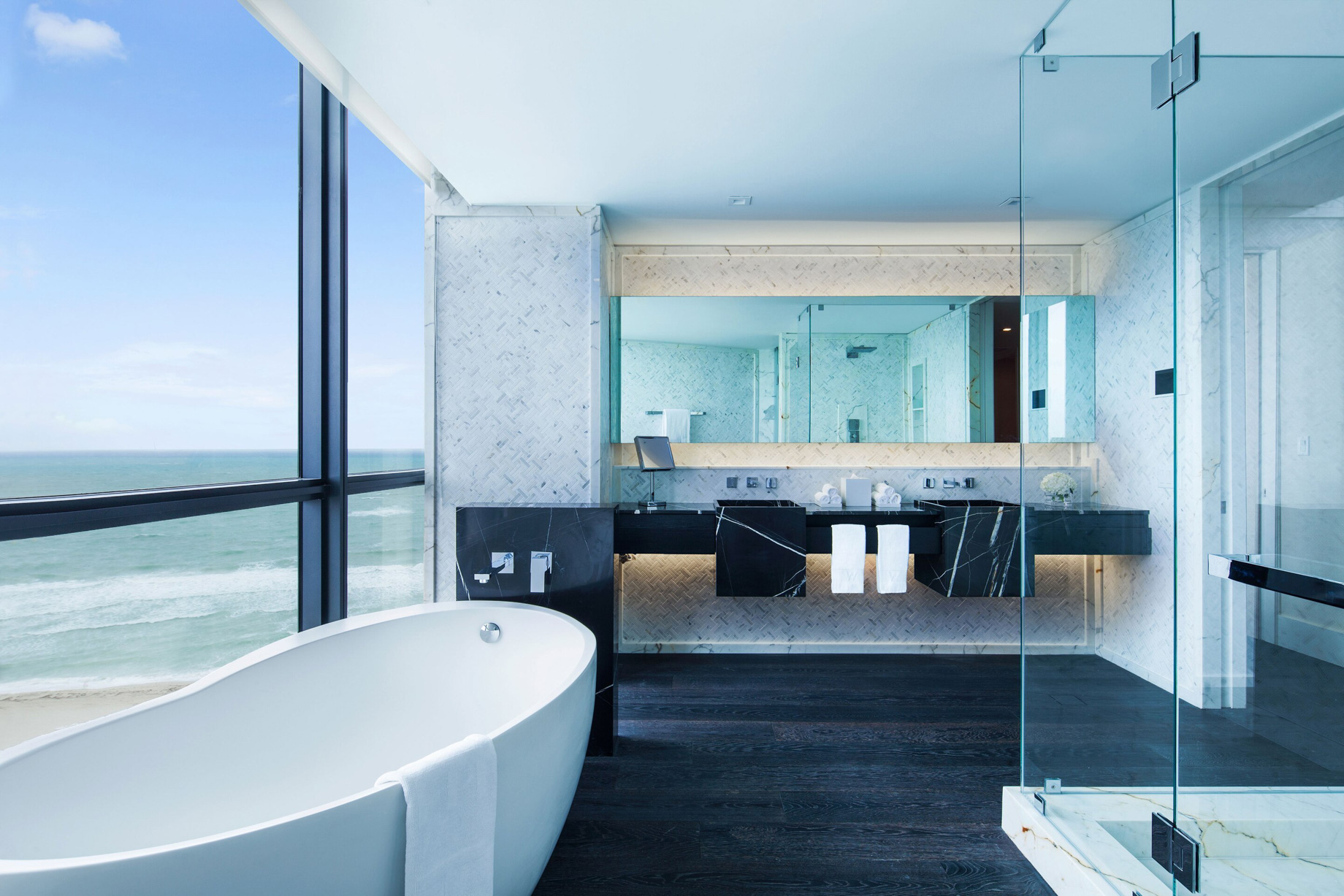 W South Beach Hotel – Miami Beach, FL, USA – E WOW 3 Bedroom Oceanfront Suite Bathroom
