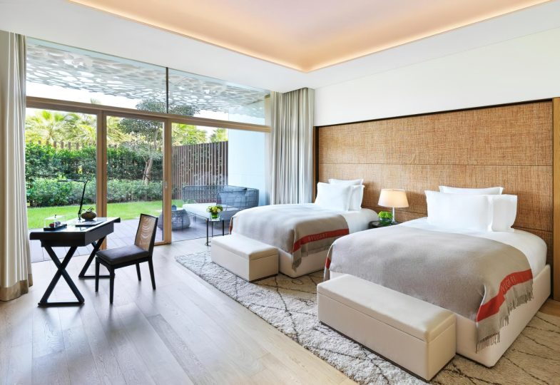 Bvlgari Resort Dubai - Jumeira Bay Island, Dubai, UAE - Guest Suite Bedroom Garden View