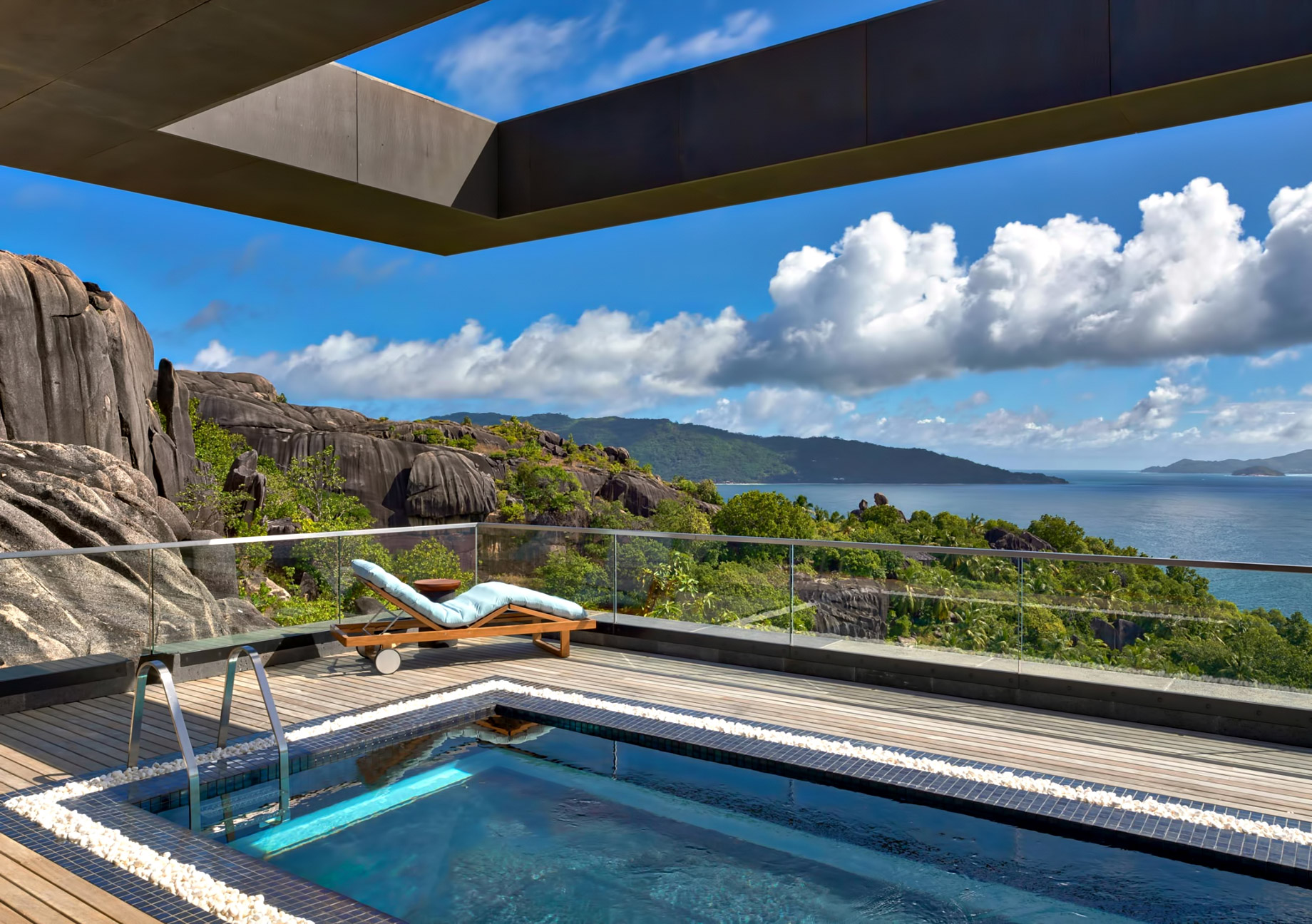 Six Senses Zil Pasyon Resort - Felicite Island, Seychelles - Three Bedroom Residence Master Pool Deck