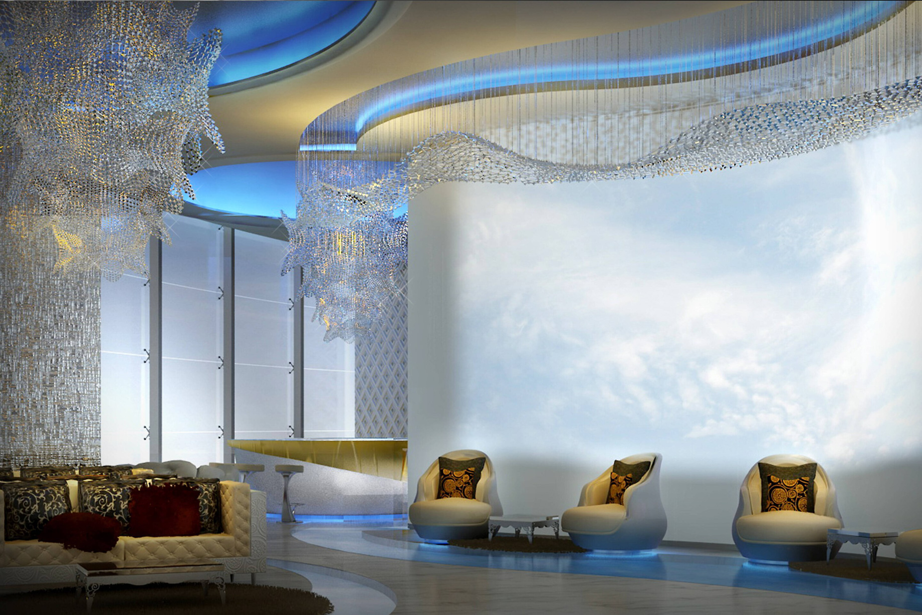 The St. Regis Zhuhai Hotel – Zhuhai, Guangdong, China – Iridium Spa Lobby