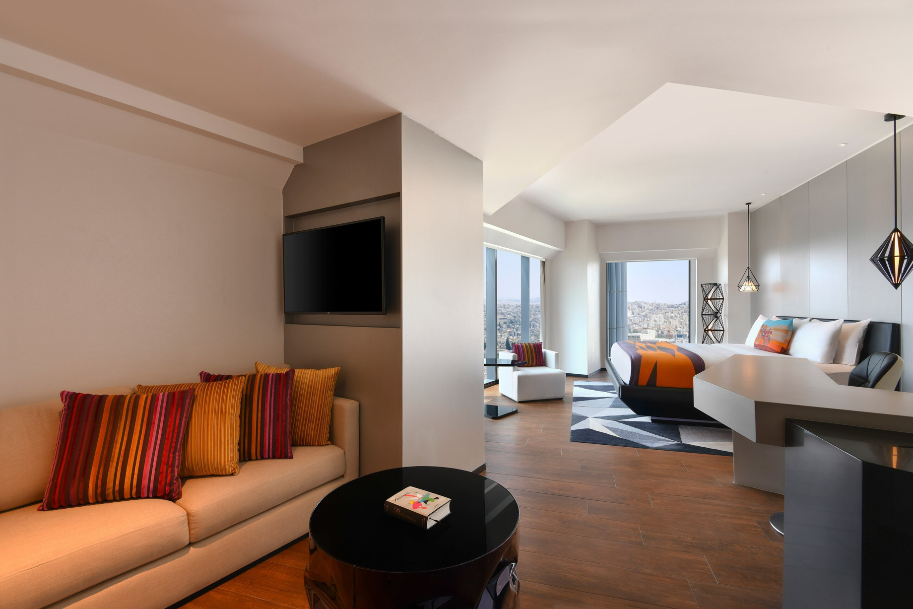 W Amman Hotel – Amman, Jordan – Cool Corner Suite Living Room