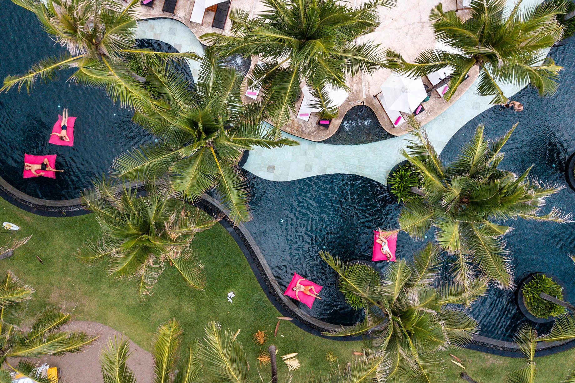 W Bali Seminyak Resort – Seminyak, Indonesia – WET Pool Overhead Aerial View
