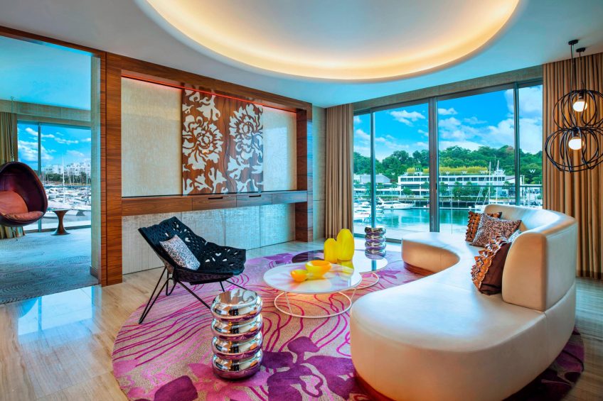 W Singapore Sentosa Cove Hotel - Singapore - Marvelous Suite Living Room
