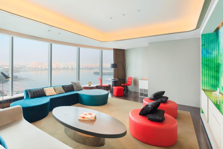 W Suzhou Hotel - Suzhou, China - Fantastic Suite Living Room
