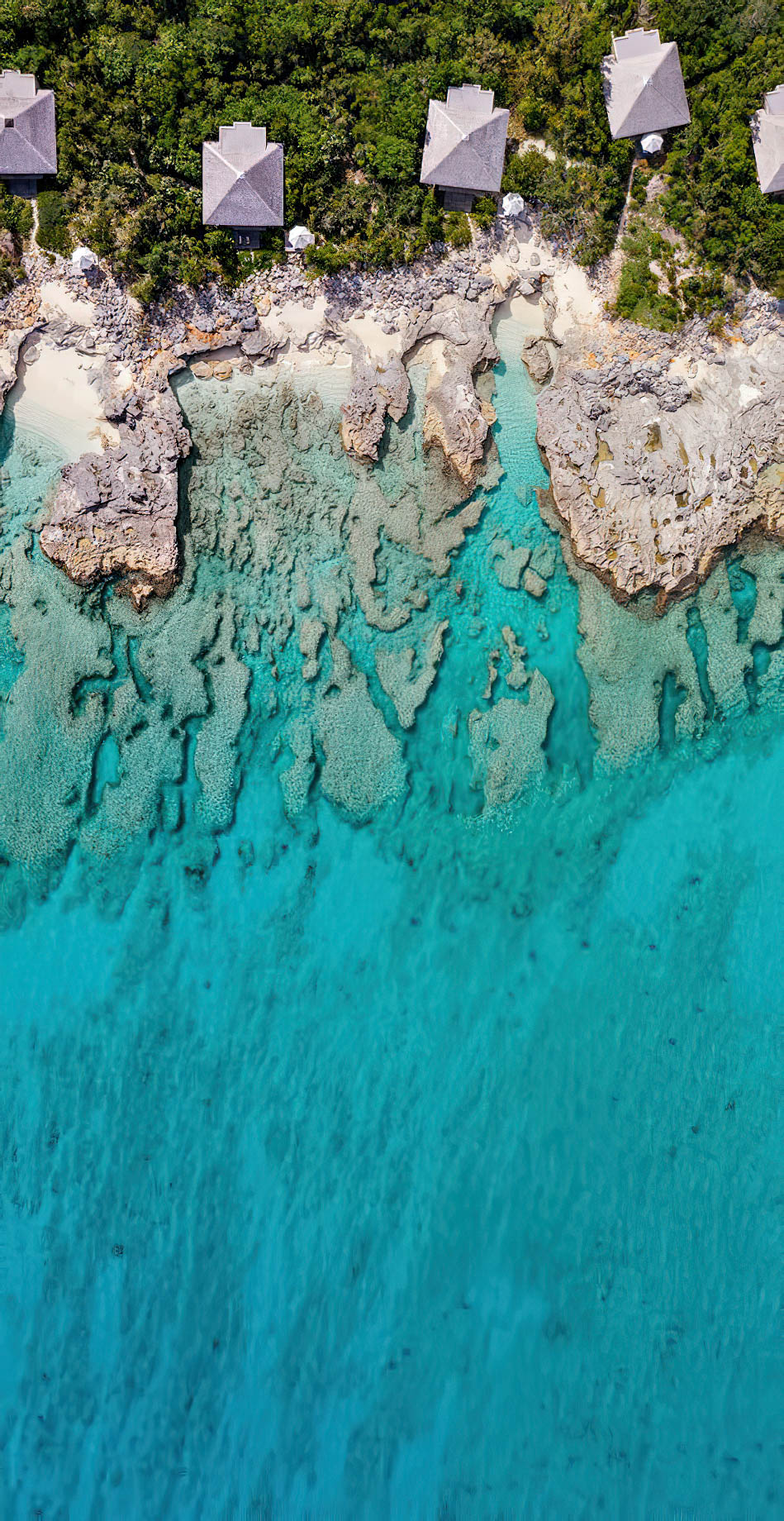 Amanyara Resort - Providenciales, Turks and Caicos Islands - Oceanfront Pavilion Aerial