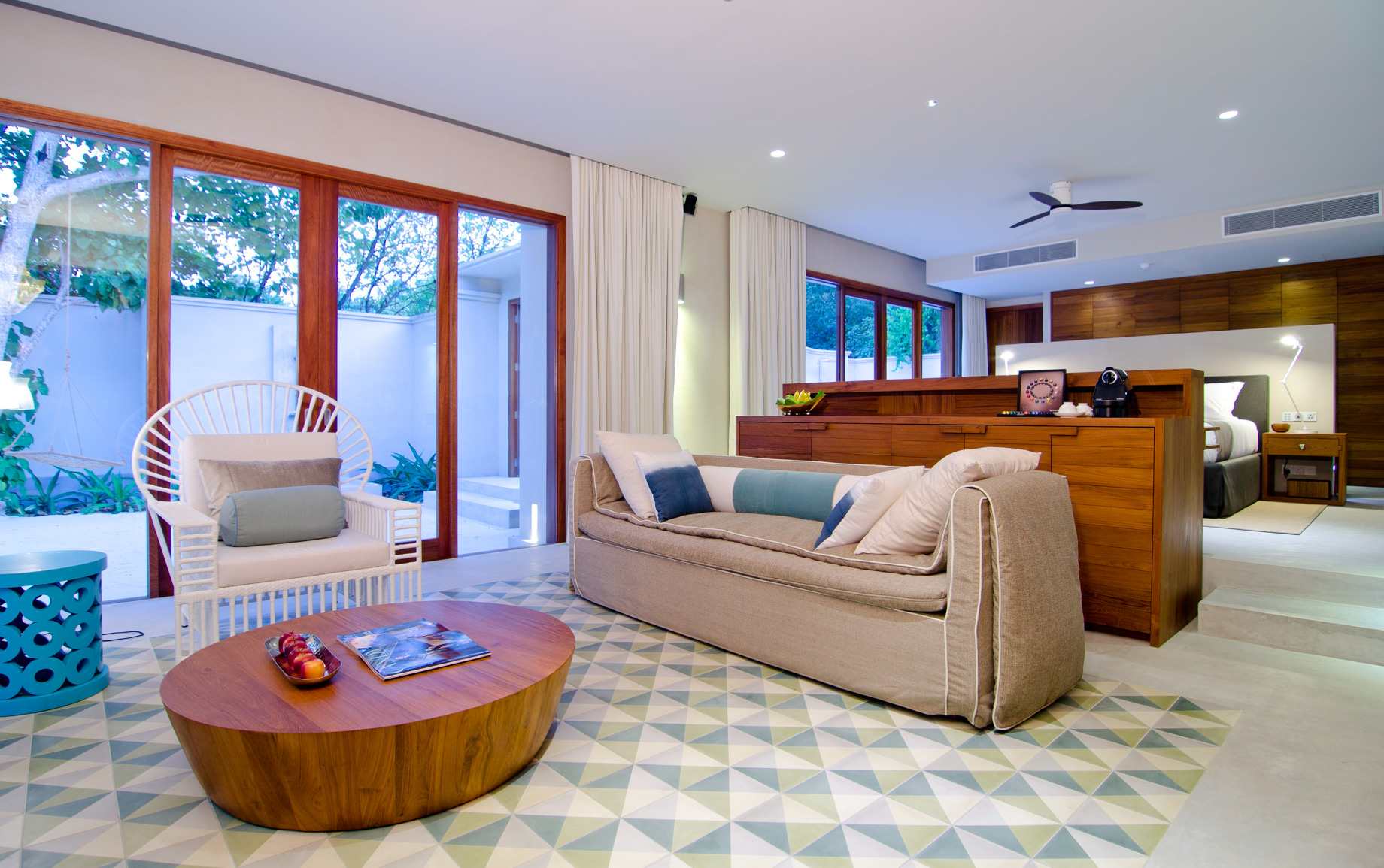 Amilla Fushi Resort and Residences – Baa Atoll, Maldives – Ocean Beach House Living Area