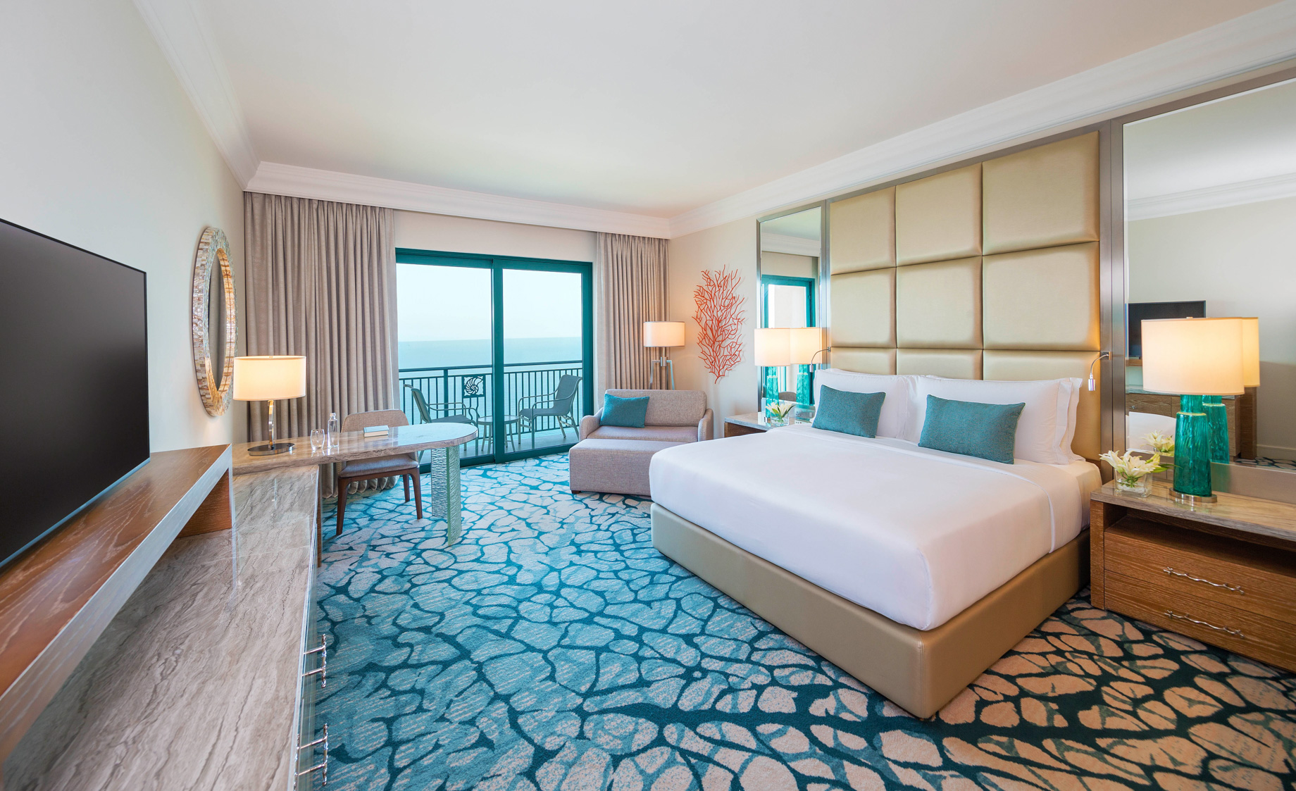 Atlantis The Palm Resort - Crescent Rd, Dubai, UAE - Ocean View Bedroom