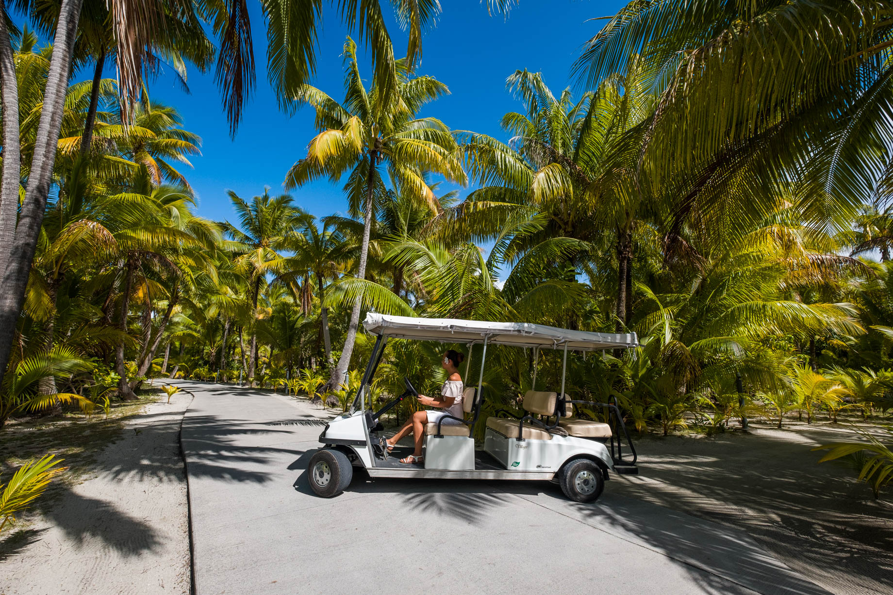 The Brando Resort – Tetiaroa Private Island, French Polynesia – Golf Cart Island Transportation
