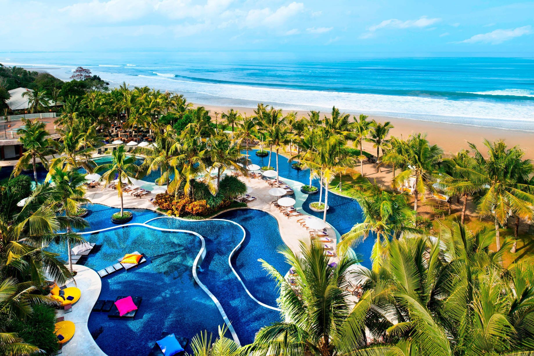 W Bali Seminyak Resort - Seminyak, Indonesia - Wet Pool Aerial