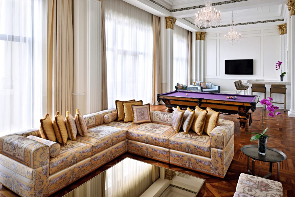 Palazzo Versace Dubai Hotel - Jaddaf Waterfront, Dubai, UAE - Imperial Suite Leisure Area