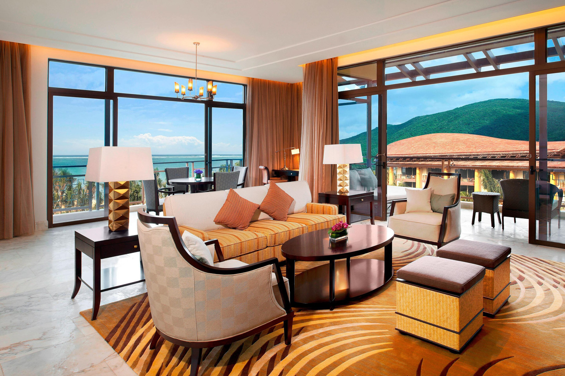 The St. Regis Sanya Yalong Bay Resort – Hainan, China – One Bedroom Ocean Suite Living Room