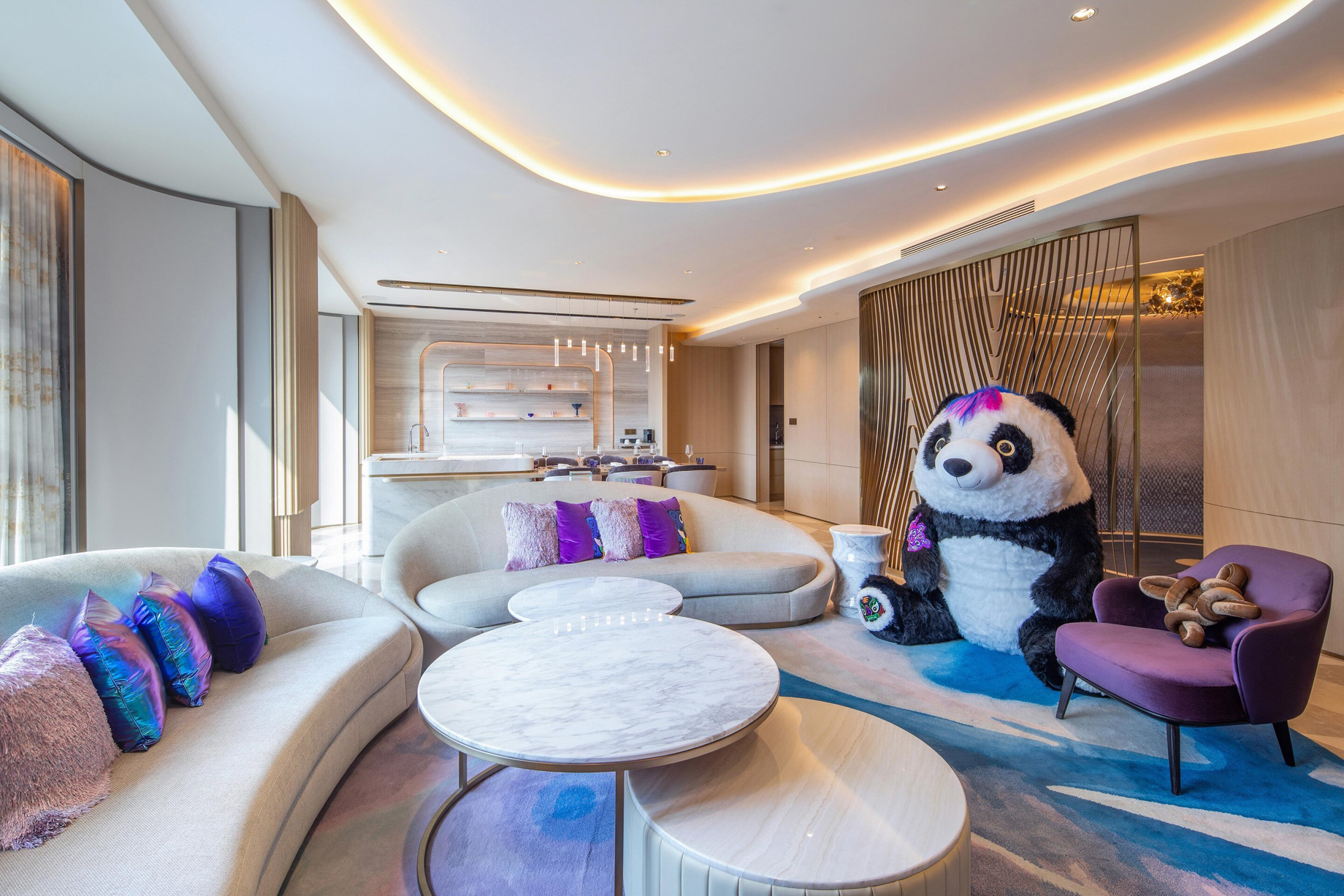 W Chengdu Hotel – Chengdu, China – WOW Suite Living Room