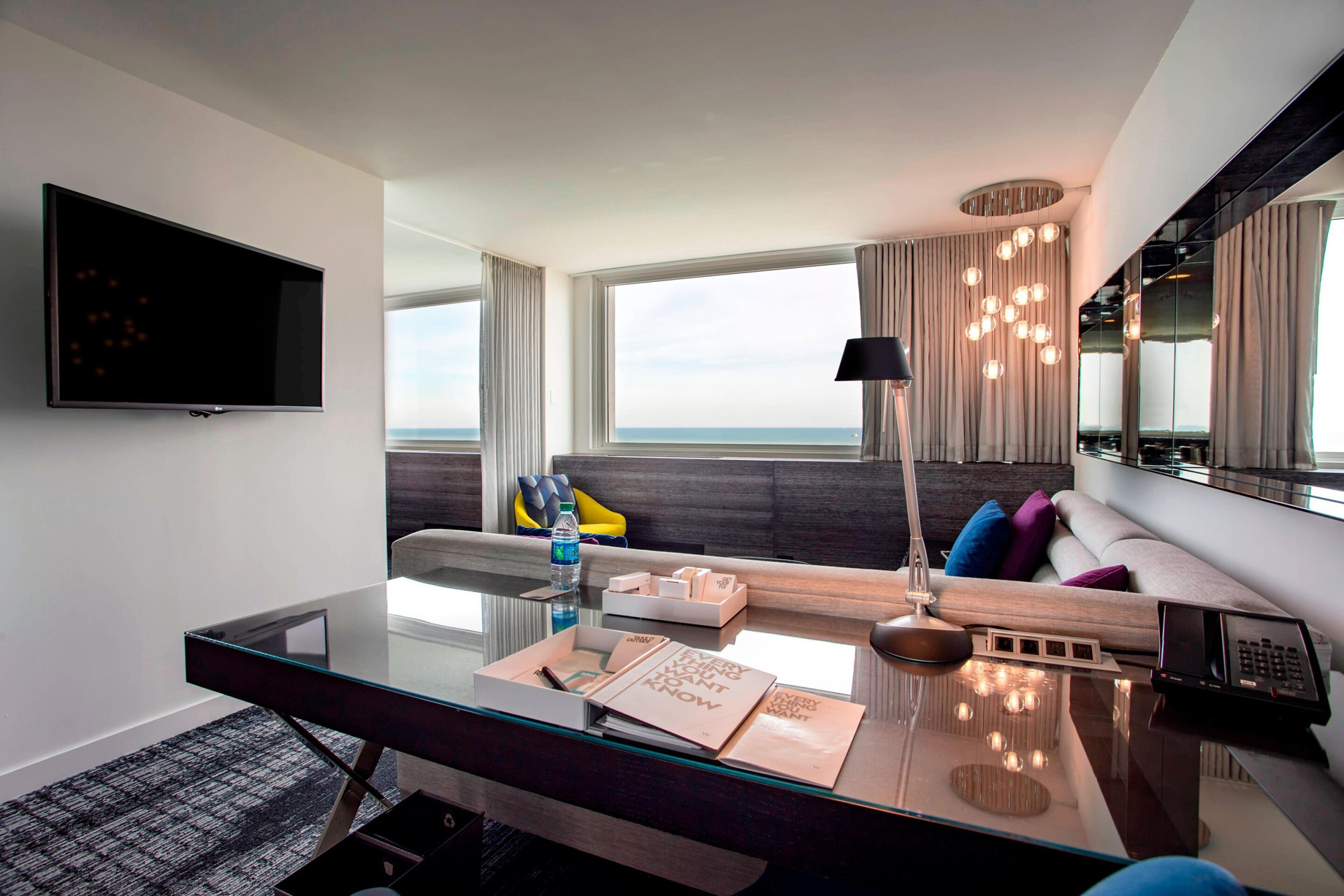 W Chicago Lakeshore Hotel - Chicago, IL, USA - Marvelous Suite Living Area