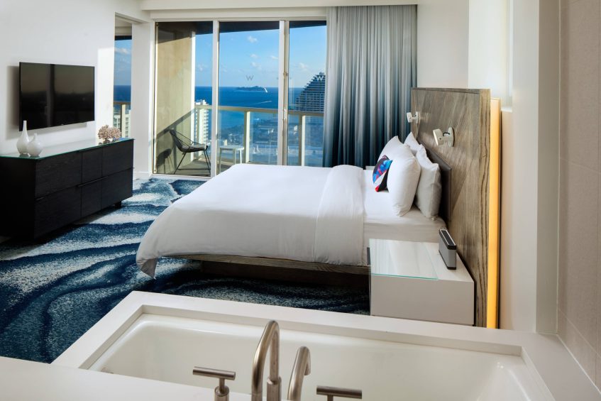 W Fort Lauderdale Hotel - Fort Lauderdale, FL, USA - Spectacular 1 Bedroom Residential Suite Bedroom