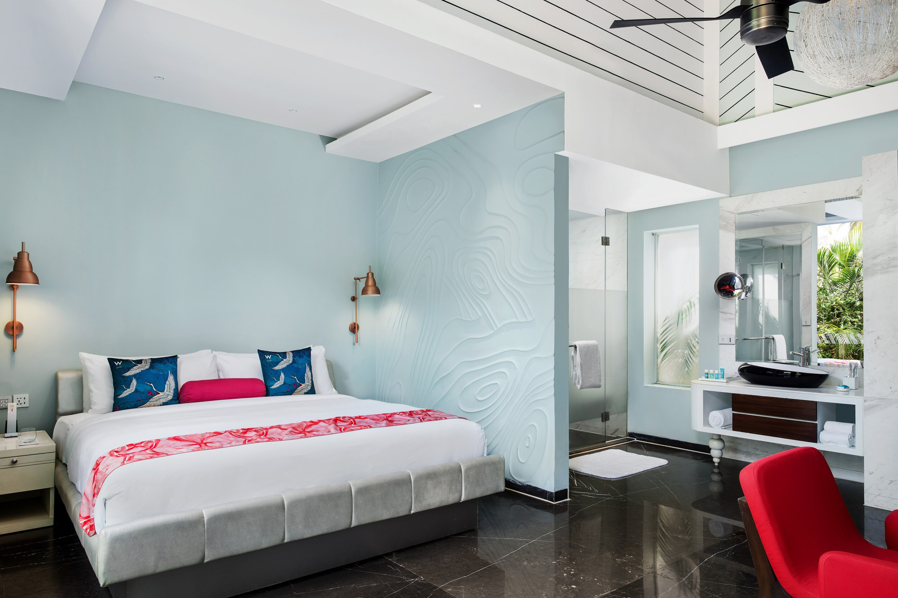 W Goa Vagator Beach Resort - Goa, India - Cozy Cottage Bedroom