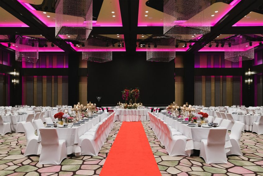 W Kuala Lumpur Hotel - Kuala Lumpur, Malaysia - Great Room Wedding Reception Setup