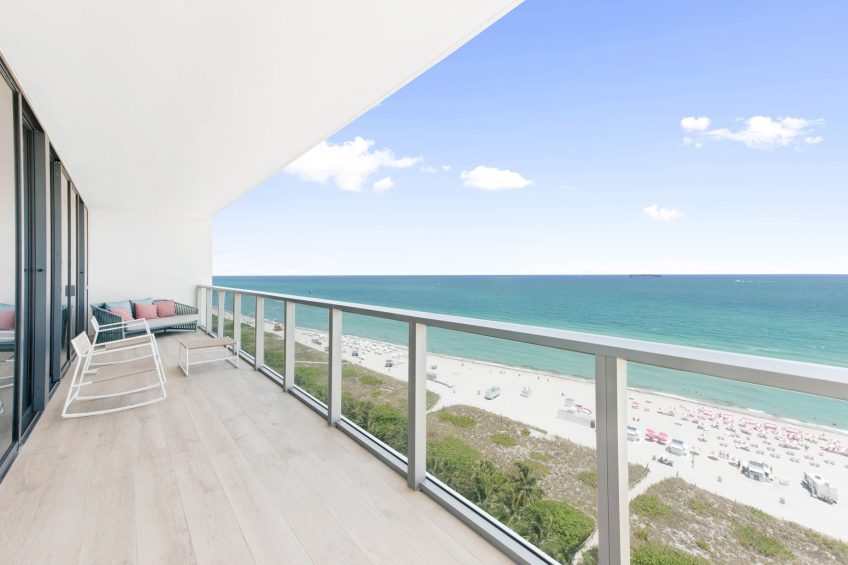 W South Beach Hotel - Miami Beach, FL, USA - E WOW Three Bedroom Suite Balcony