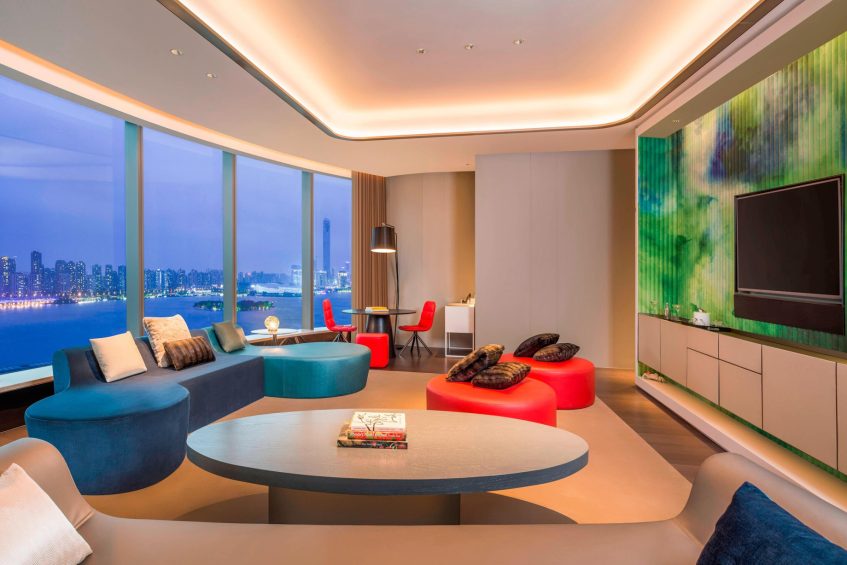 W Suzhou Hotel - Suzhou, China - Marvelous Suite Living Room