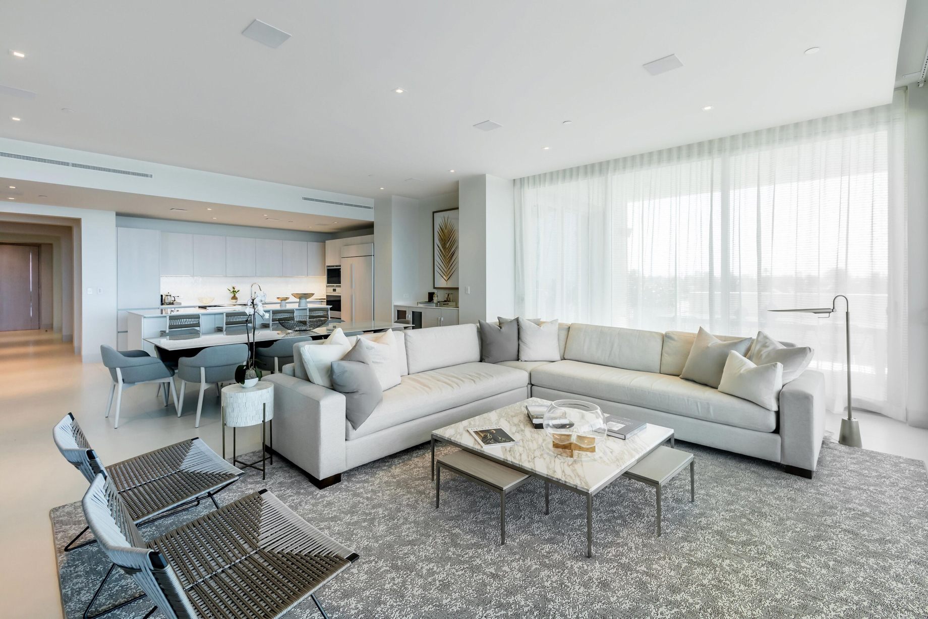 The St. Regis Bahia Beach Resort – Rio Grande, Puerto Rico – Ocean Drive Residences First Level Interior Living