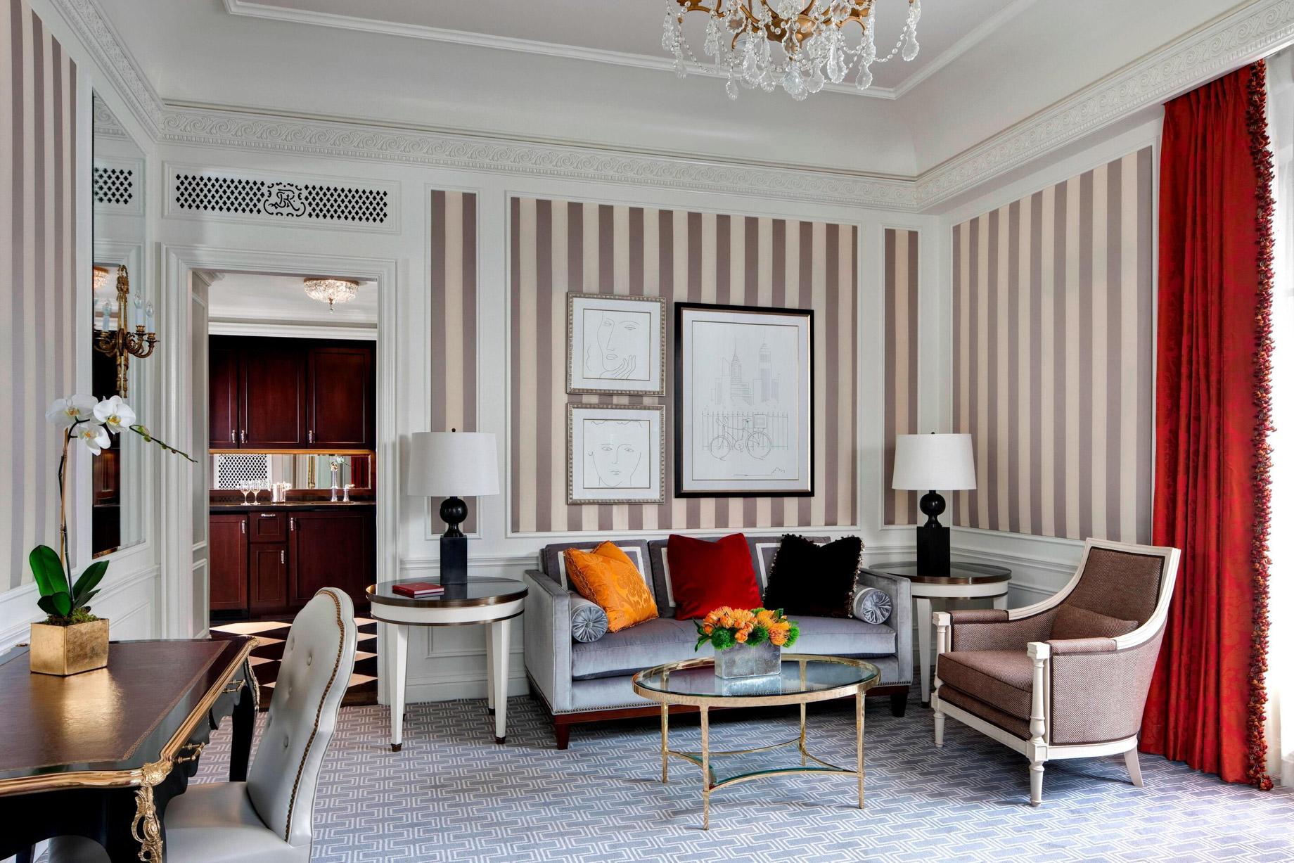 The St. Regis New York Hotel – New York, NY, USA – 5th Avenue Suite Living Area