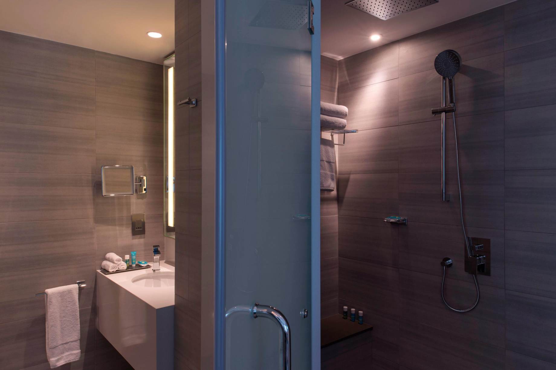 W Amman Hotel – Amman, Jordan – Marvelous Bathroom Shower_