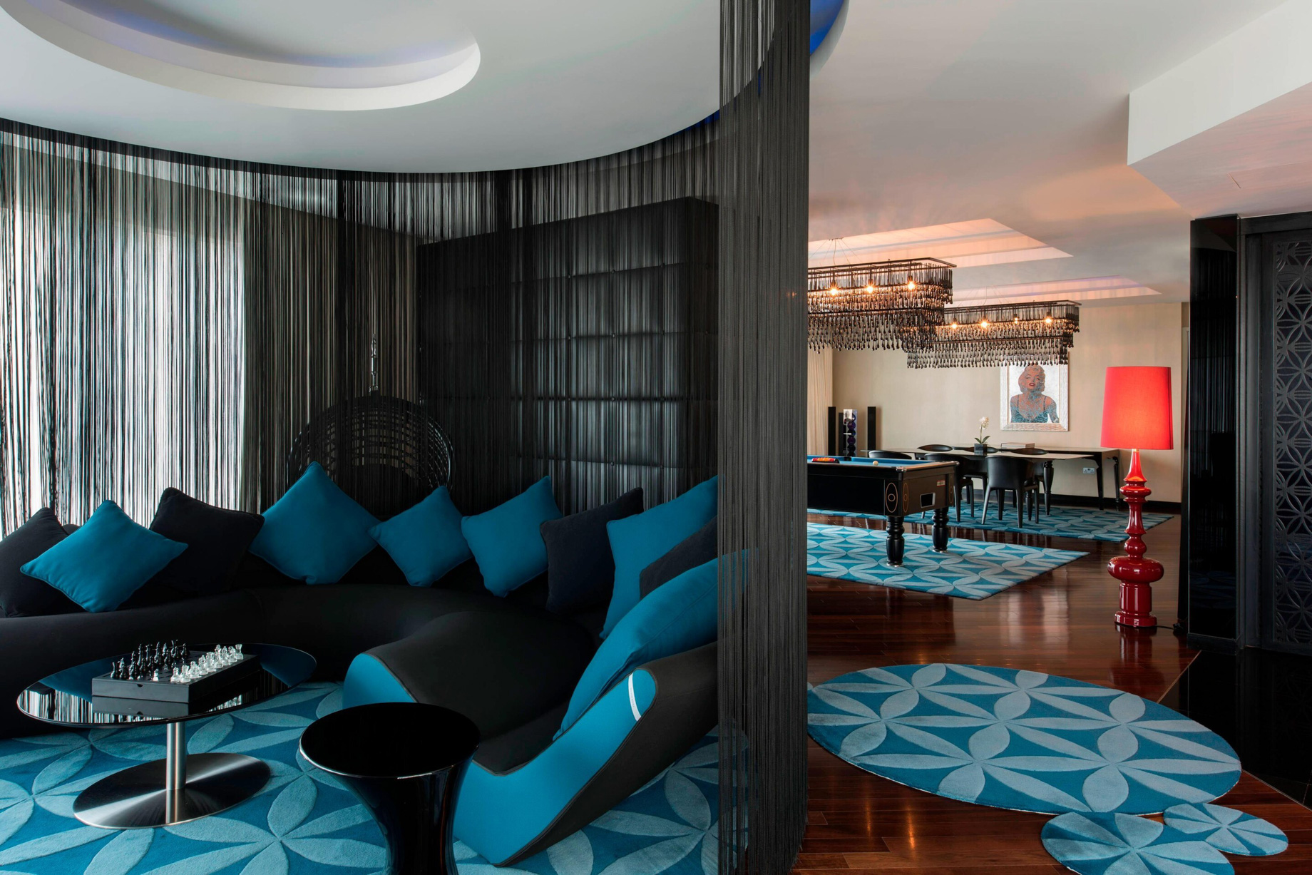 W Doha Hotel – Doha, Qatar – E WOW Suite Living Room