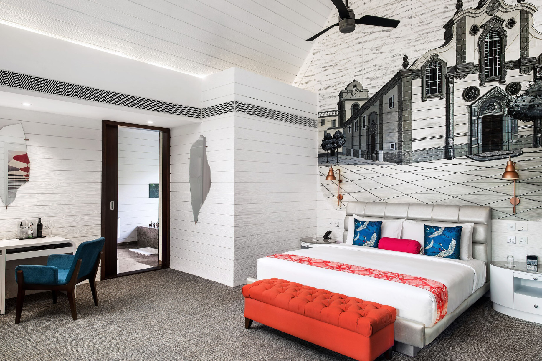 W Goa Vagator Beach Resort - Goa, India - Marvelous Garden Chalet Bedroom