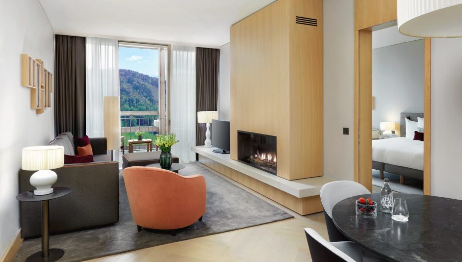 Waldhotel - Burgenstock Hotels & Resort - Obburgen, Switzerland - Alpine Suite Living Room