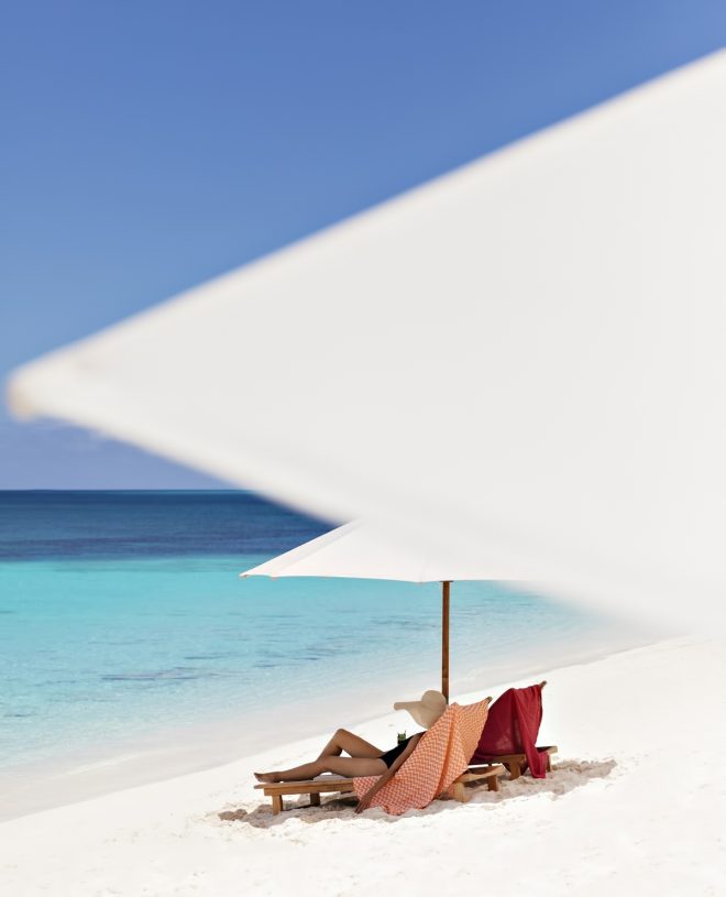 Amanyara Resort - Providenciales, Turks and Caicos Islands - White Sand Beach Chairs