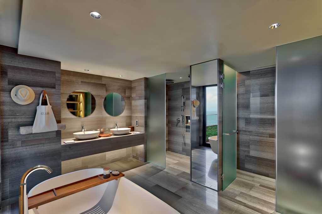 Six Senses Zil Pasyon Resort - Felicite Island, Seychelles - Three Bedroom Residence Bathroom