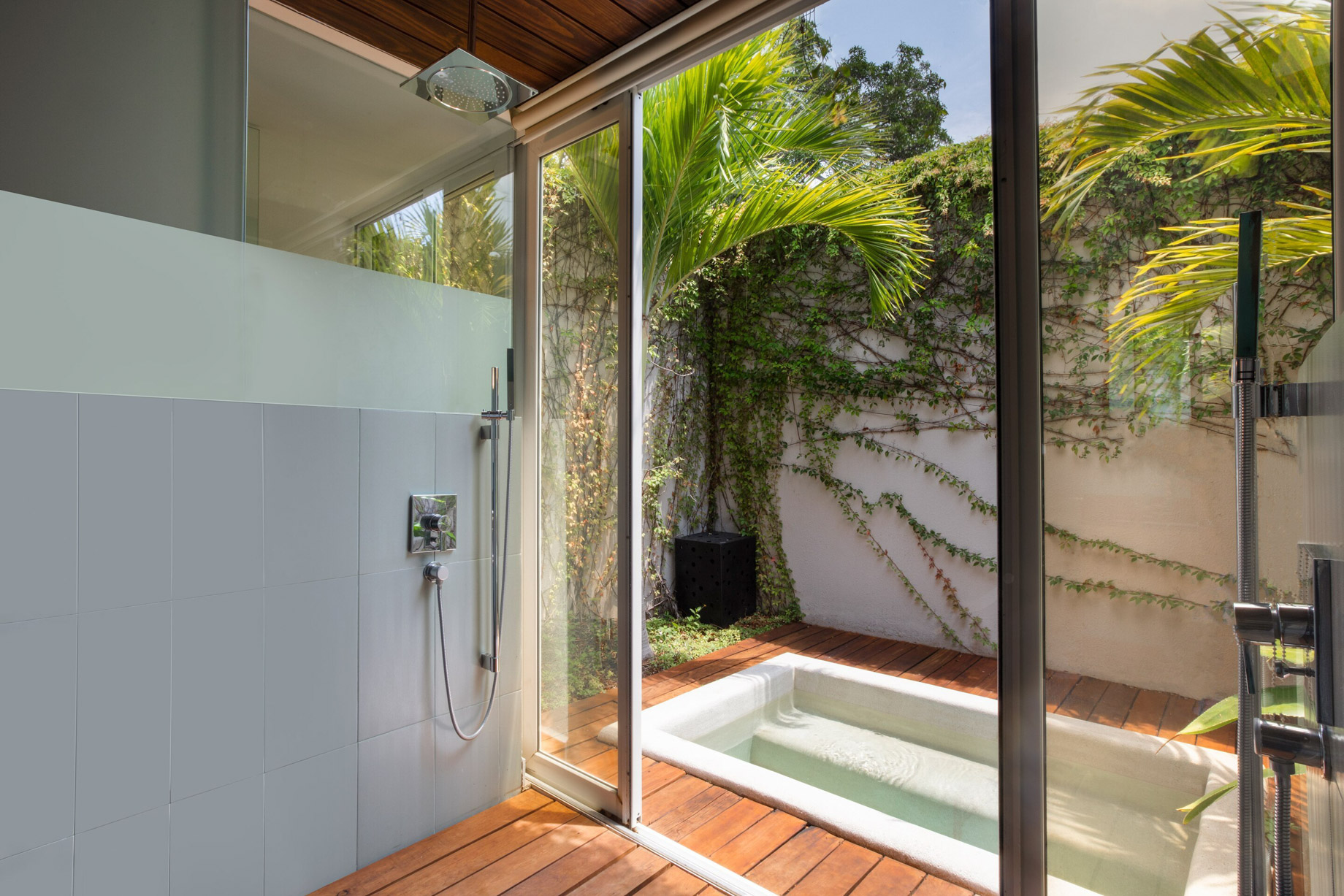 W Punta de Mita Resort – Punta De Mita, Mexico – Ocean Front Oasis Guest Bathroom and Jacuzzi