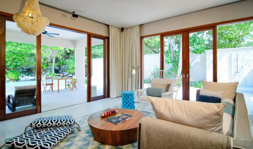 Amilla Fushi Resort and Residences - Baa Atoll, Maldives - Ocean Beach House Living Area