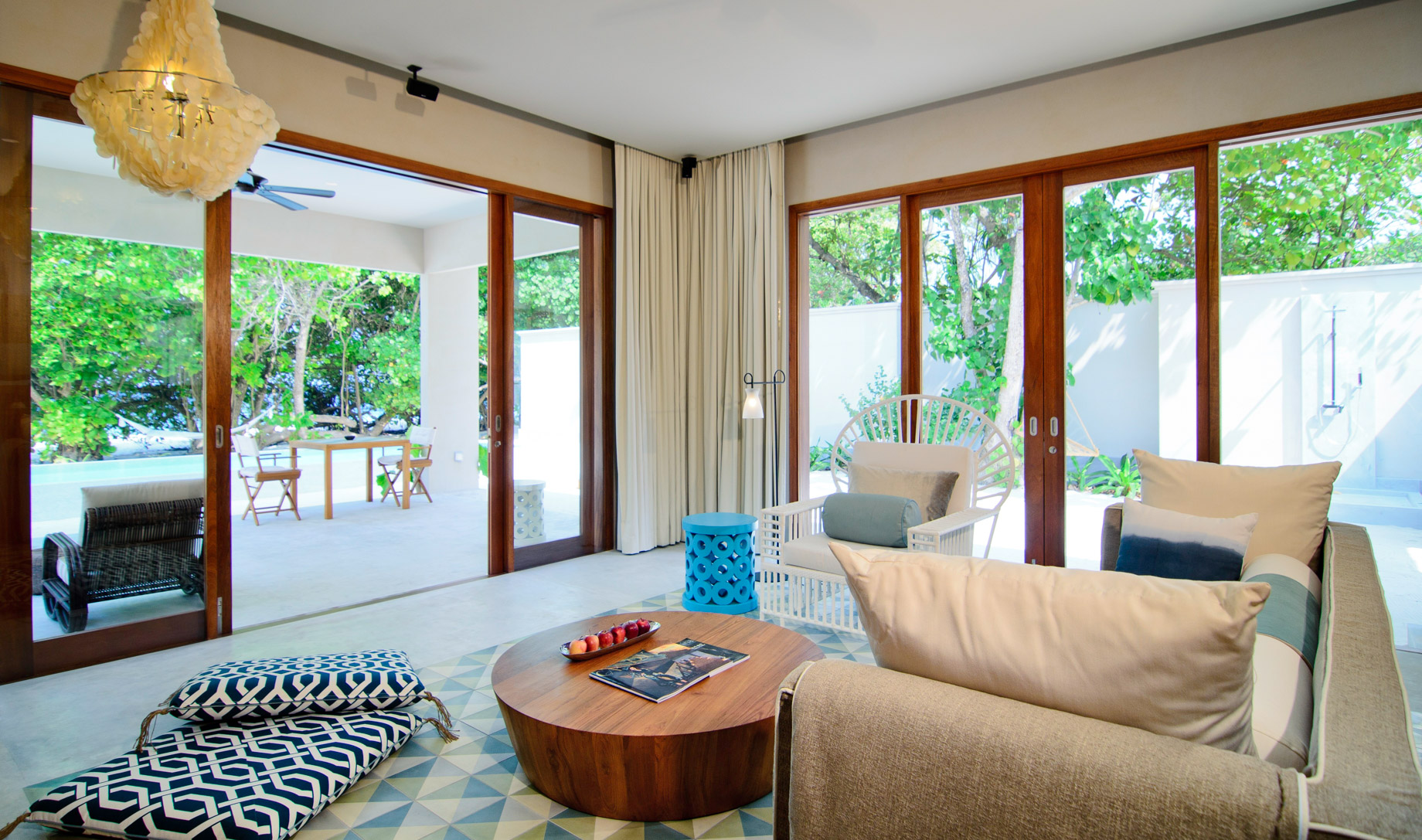 Amilla Fushi Resort and Residences – Baa Atoll, Maldives – Ocean Beach House Living Area