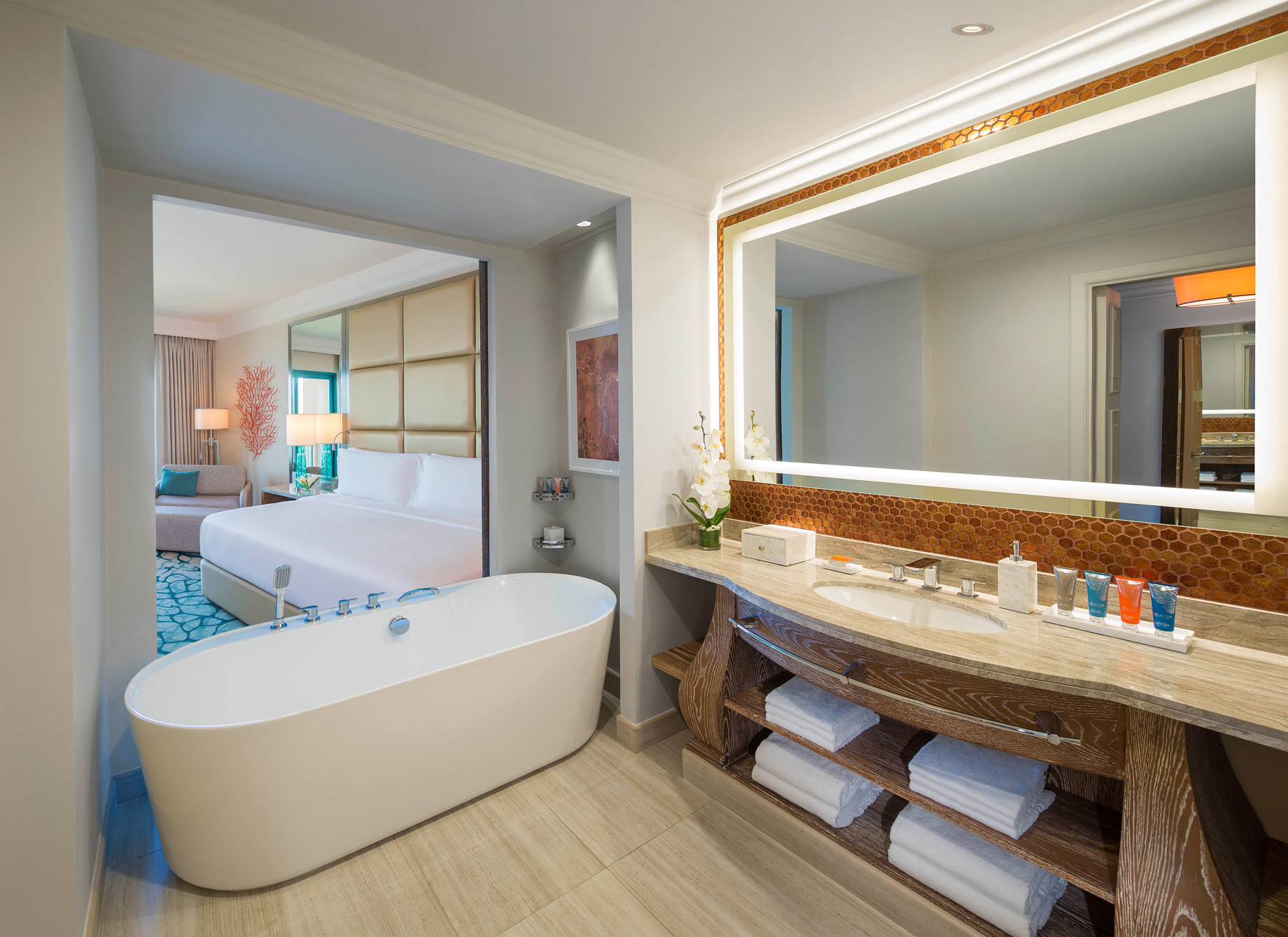 Atlantis The Palm Resort – Crescent Rd, Dubai, UAE – Ocean View Bathroom