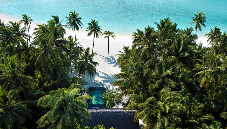One&Only Reethi Rah Resort - North Male Atoll, Maldives - Beach Villa Aerial View
